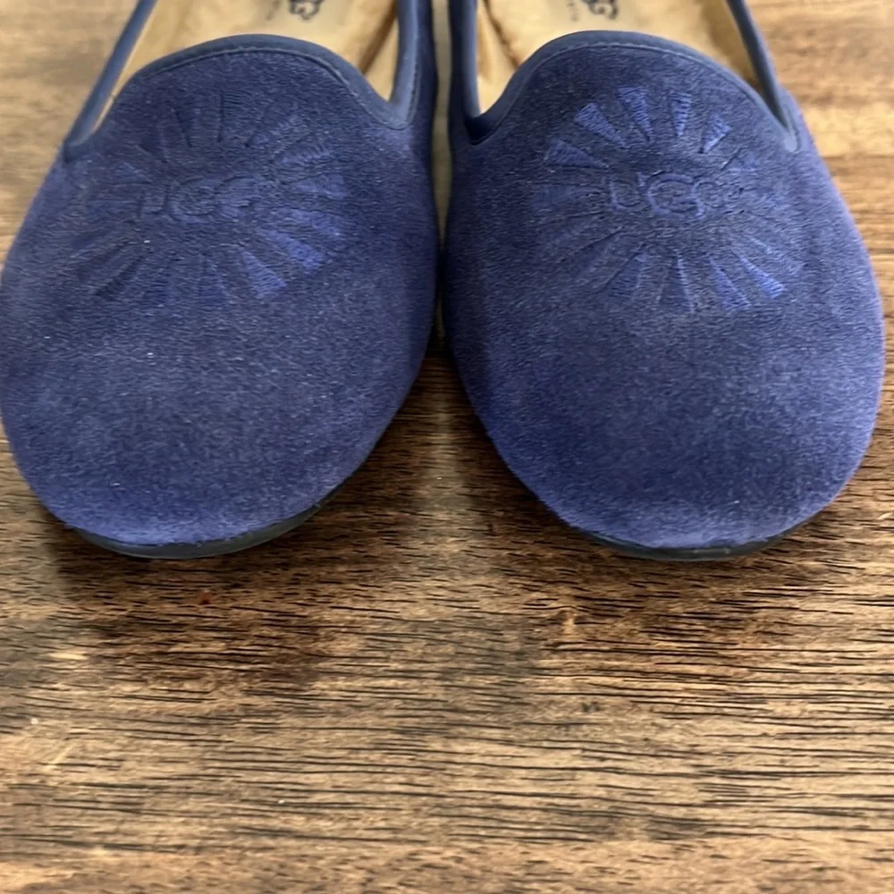 UGG Australia Twilight Blue Suede Alloway Slippers 6US - Picture 4 of 13